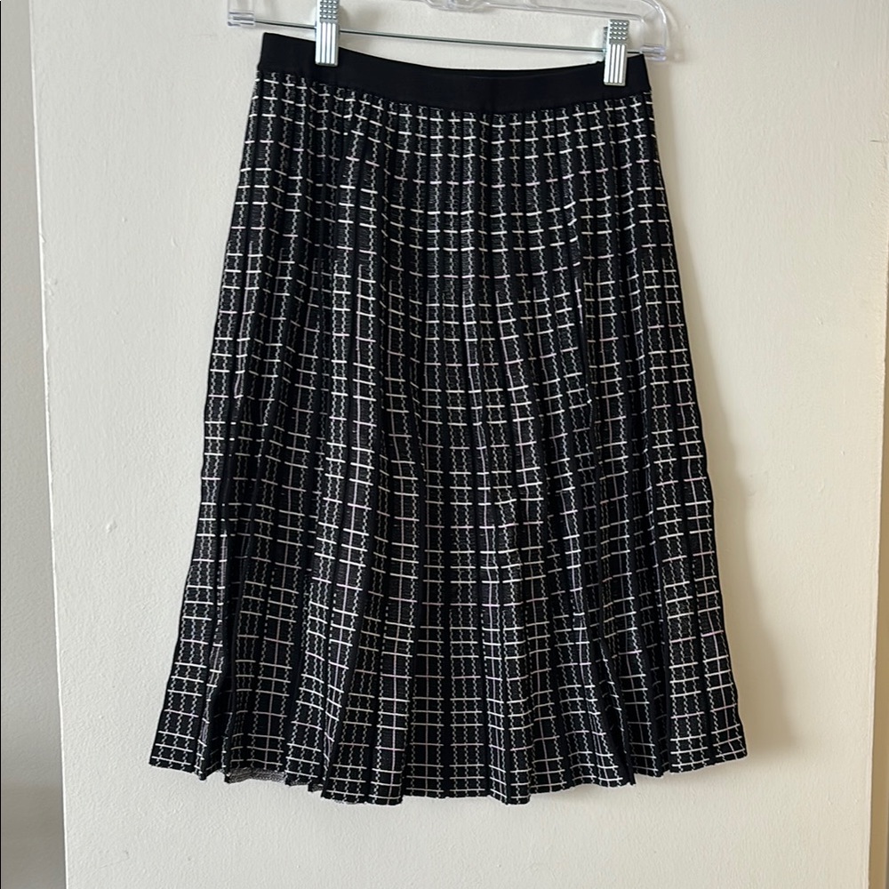 Black and White Checkered Skirt